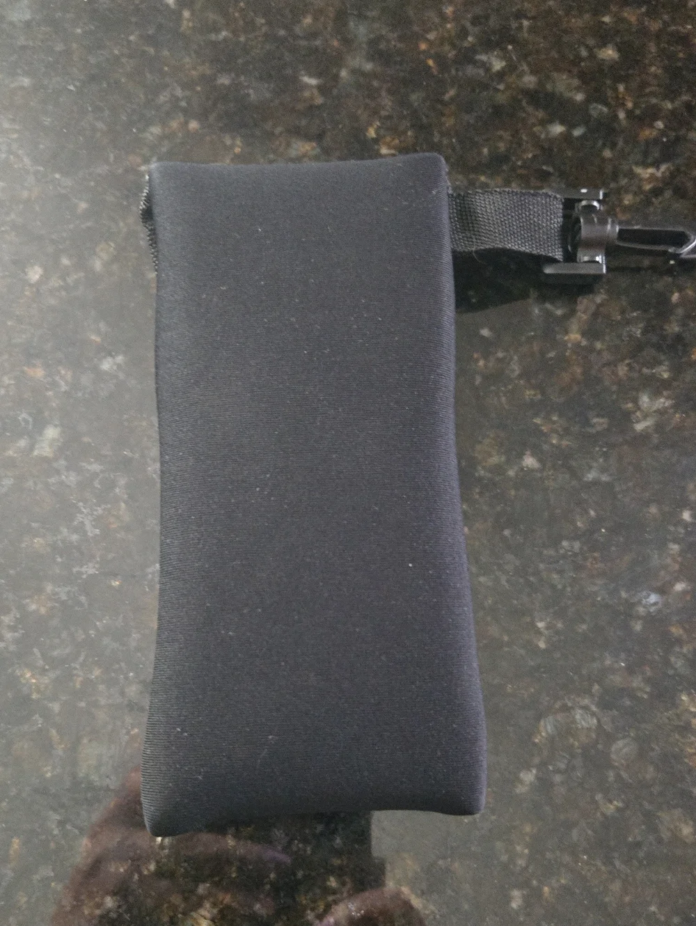Disney Black Neoprene Sunglass Pouch with Walt Disney World Logo